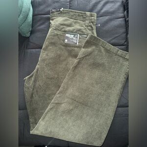 Volcom Men's Olive Corduroy Pants